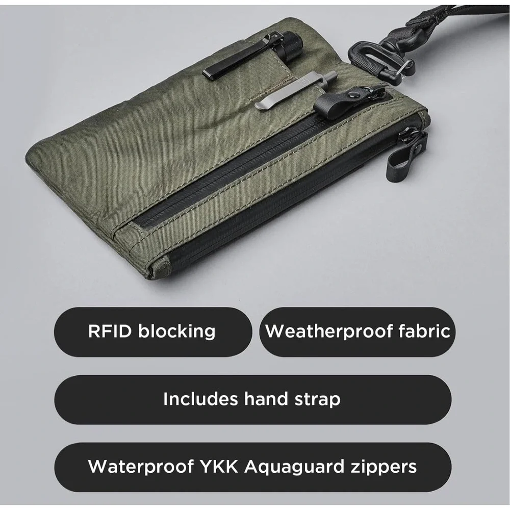 Alpaka zip clutch